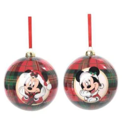 Enfeite de Natal Bola Decorativa Mickey 8cm (Kit c/4)  Cromus