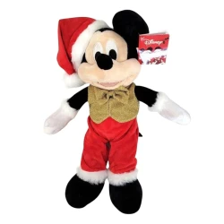 Enfeite de Natal Pelúcia Mickey com Gorro de Natal 15cm  Cromus (Disney)