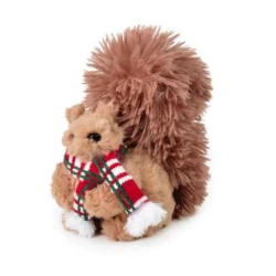 Enfeite de Natal  Esquilo com Cachecol Cromus 19cm  Ref. 1052867