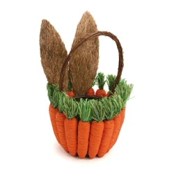 Enfeite de Páscoa Cesto Decorativo Orelhas  Cromus