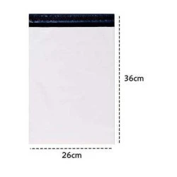 Envelope Plástico de Correio M E-commerce - 26x36+3cm de Aba
