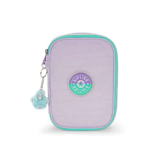 Estojo Kipling 100 Pens Lavender Original  Espaçoso, Resistente e Sofisticado