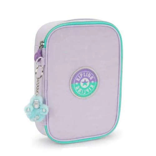Estojo Kipling 100 Pens Lavender Original  Espaçoso, Resistente e Sofisticado