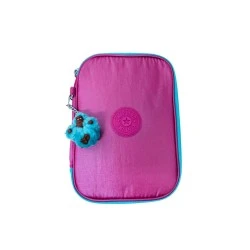 Estojo 100 Pens Fresh Pink Metálico - Kipling