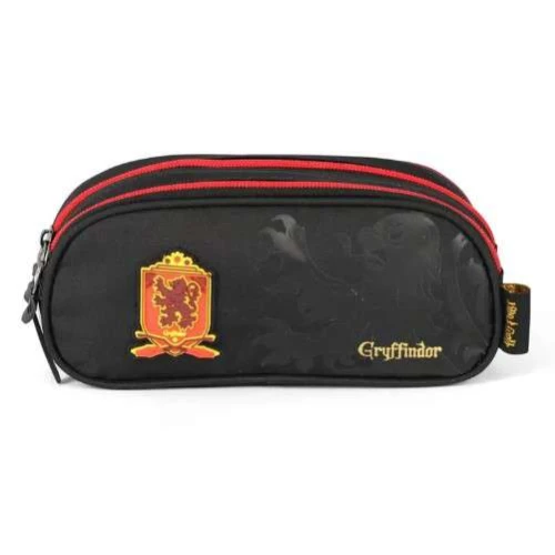 Estojo Duplo Harry Potter Preto - Lucxel Estojo Duplo Harry Potter Preto - Lucxel