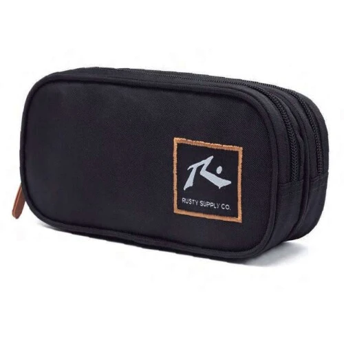Estojo Duplo Preto - Rusty Estojo Duplo Preto - Rusty