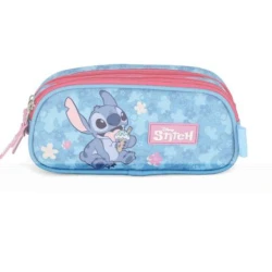 Estojo Triplo Stitch azul - Luxcel