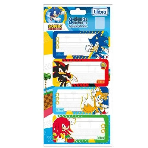 Etiqueta Escolar Sonic - Tilibra