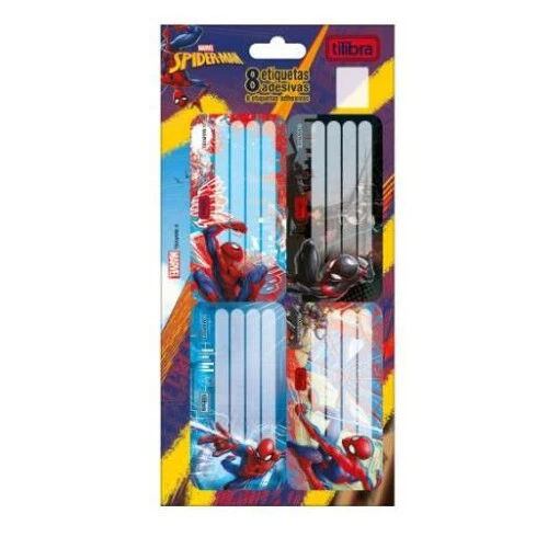 Etiqueta Escolar Spiderman - Tilibra