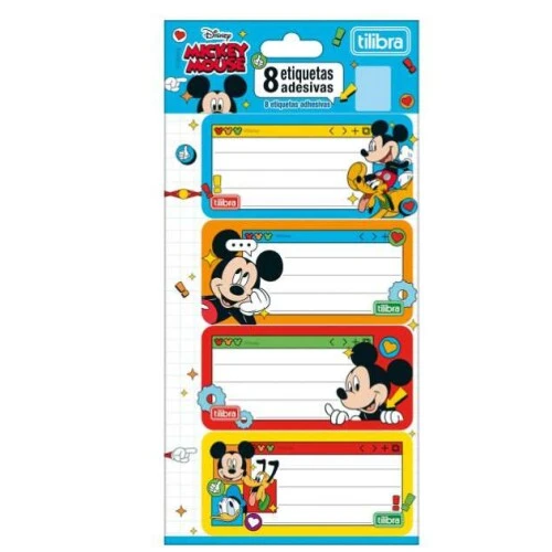 Etiqueta Escolar mickey Mouse - Tilibra Etiqueta Escolar mickey Mouse - Tilibra