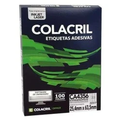 Etiqueta Laser CA4356 33 Etiquetas por Folha - Caixa com 100 Folhas