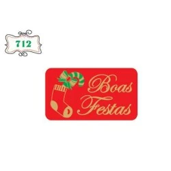 Etiqueta de Papel para Presente Natal Ref. 793  Pacote com 100 unidades