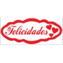 Etiqueta para Presente Felicidades