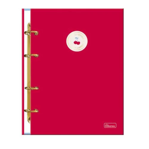 Fichário Colleg Cherry Loverys 80 folhas - Cadersil