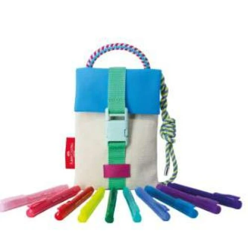 Fine Pen Colors Shoulder Bag Breeze Azul C/10 Cores ESBRZZF FABER-CASTELL