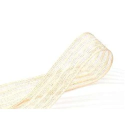 Fita Decorativa Aramada 3,5cm Ouro - Firal