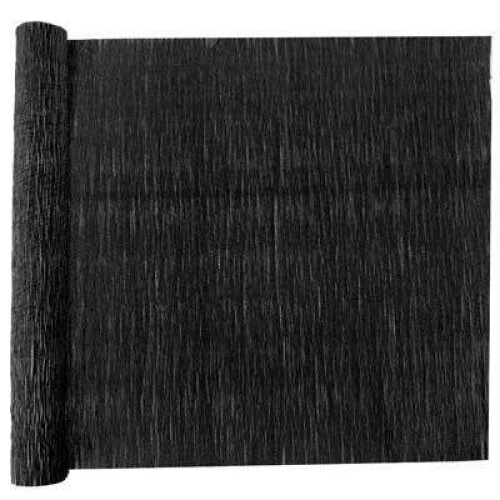 Folha de Papel Crepom Preto Realce