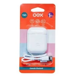 Fone de Ouvido Bluetooth TWS Branco - OEX