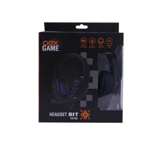 Fone de Ouvido Headset Gamer Multiplataforma Bit HS206 Oex Game