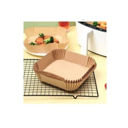 Forma de Papel para Air Fryer Quadrada 20x45cm com 50un