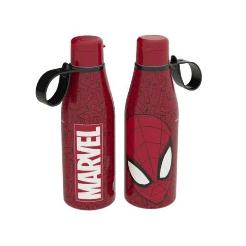 Garrafa Plástica Abre Fácil Homem Aranha 530ml- Plasútil