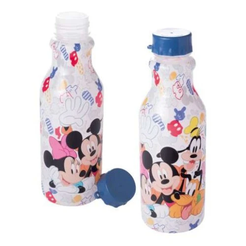 Garrafa Plástica Retrô Mickey Mouse 500ml- Plasútil