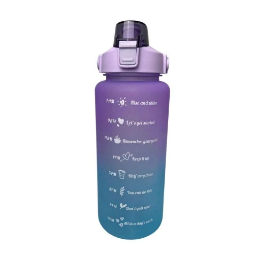 Garrafa Plástica Degrade Kit 2000ML - CORES SORTIDAS