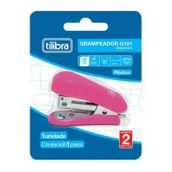 Grampeador 26/6 Rosa Mini - Tilibra