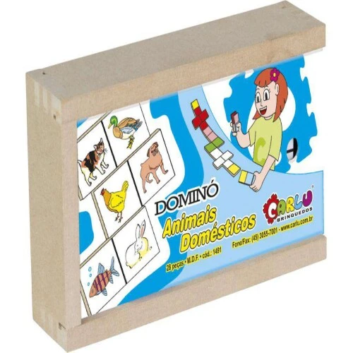 Jogo de Dominó 28 peças  Carlu