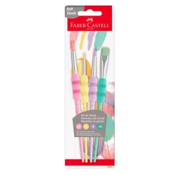 Kit c/4 Pincéis Soft Touch  Faber Castell