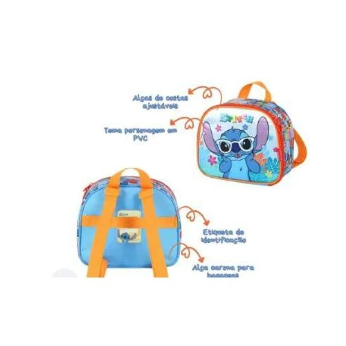 Lancheira Stitch azul Luxcel Lancheira Stitch azul Luxcel