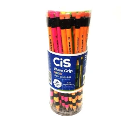 Lápis Graf. C/ Borr. Wave Grip Neon Hb - Cis