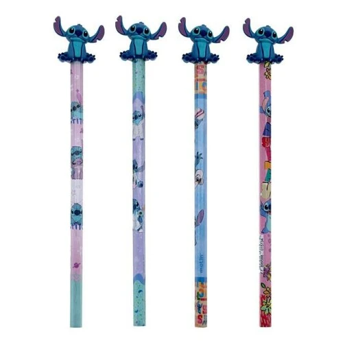 Lápis Grafite com Borracha Topo STITCH 3D - Molin Lápis Grafite com Borracha Topo STITCH 3D - Molin