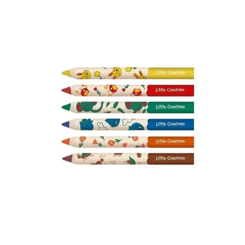 Lápis de Cor 6 Cores Jumbo - Creatives Faber Castell Lápis de Cor 6 Cores Jumbo - Creatives Faber Castell