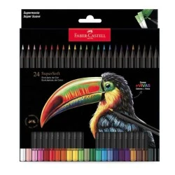 Lápis de Cor Ecolápis Supersoft 24 cores  Faber-Castell