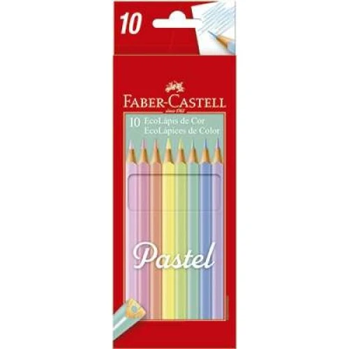 Lápis de Cor Tom Pastel - 10 Cores Faber Castell Lápis de Cor Tom Pastel - 10 Cores Faber Castell