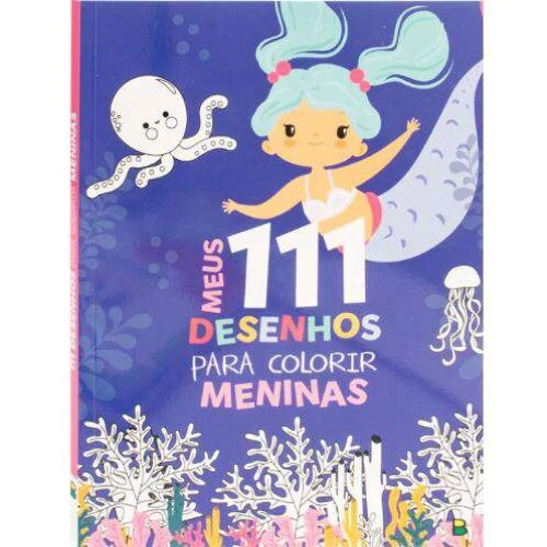 Livro Colorir - 111 Desenhos para Meninas