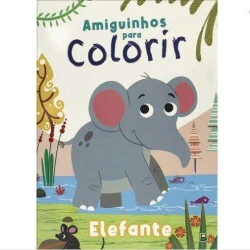 Livro Colorir - Amiguinhos: Elefante