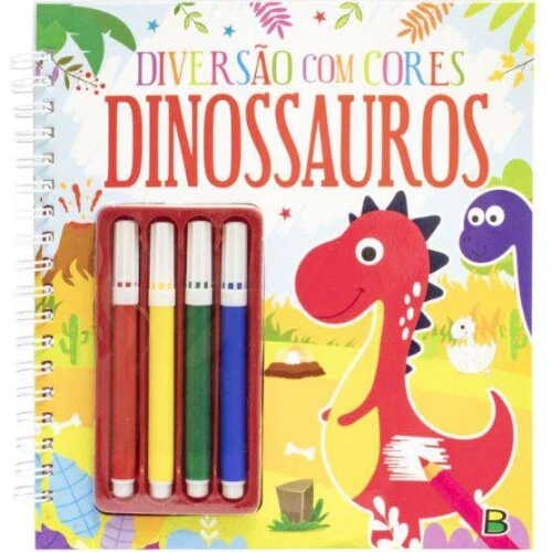 Livro Colorir - Diversão em Cores Dinossauros