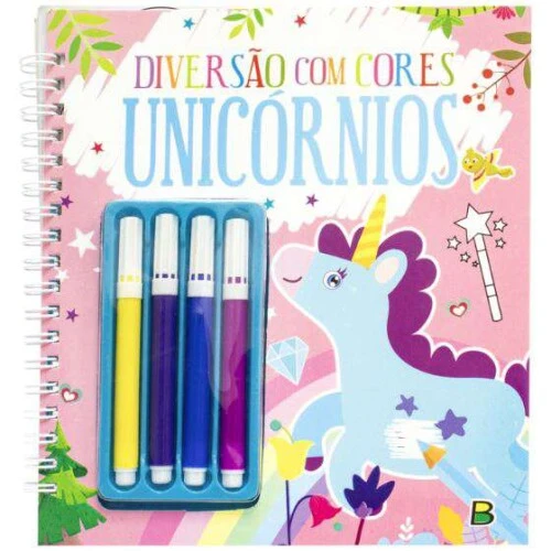 Livro Colorir - Diversão em Cores Unicórnios