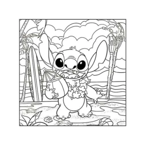 Livro Colorir Stitch Comfy Relax 24 páginas - Culturama