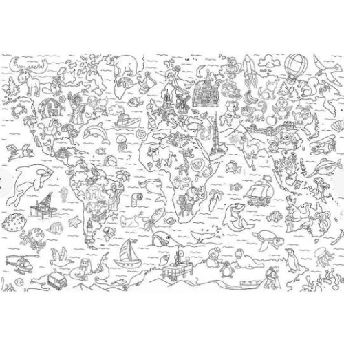 Livro Colorir - Tapete para Colorir: Mundo