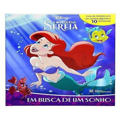 Livro Miniaturas A Pequena Sereia  Em Busca de um Sonho