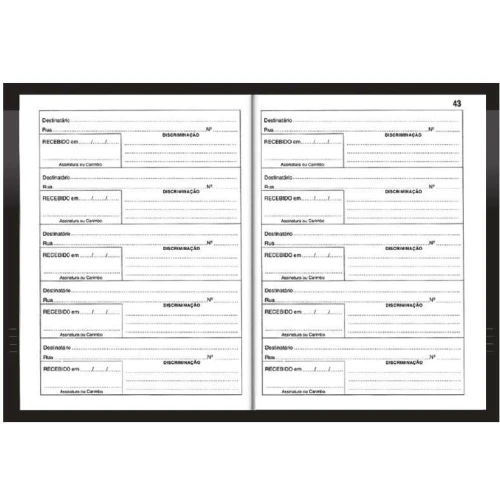 Livro Protocolo Correspondencia 52 folhas