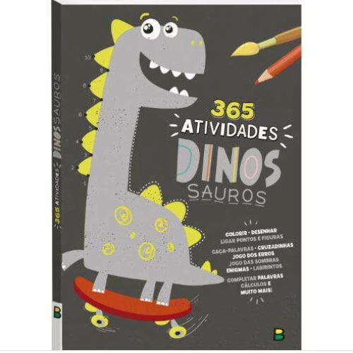 Livro de Atividades Infantil - 365 Atividades Dinossauros