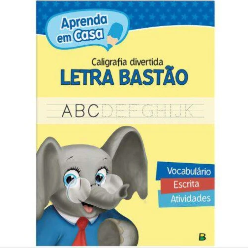 Livro de Atividades Infantil - Aprenda em Casa - Letra Bastão