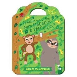 Livro de Atividades Infantil - De galho em galho com Macacos e Preguiças
