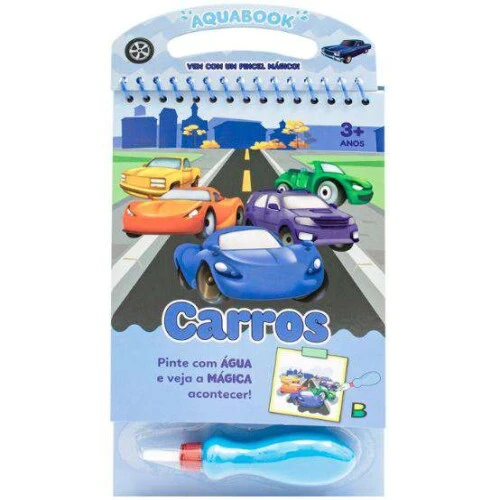 Livro de Atividades Infantil - Surpresas com Água - Carros