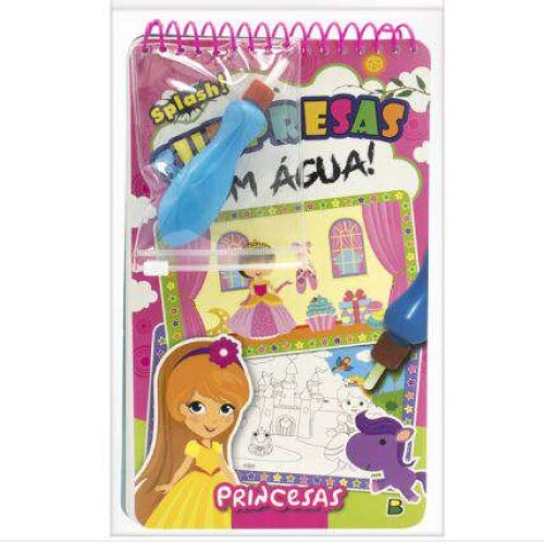 Livro de Atividades Infantil - Surpresas com Água - Princesas