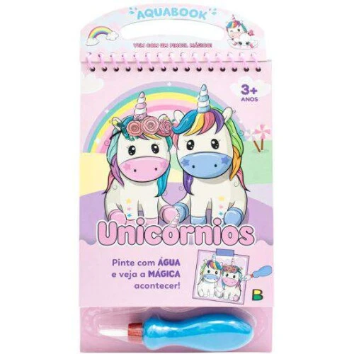 Livro de Atividades Infantil - Surpresas com Água - Unicórnio